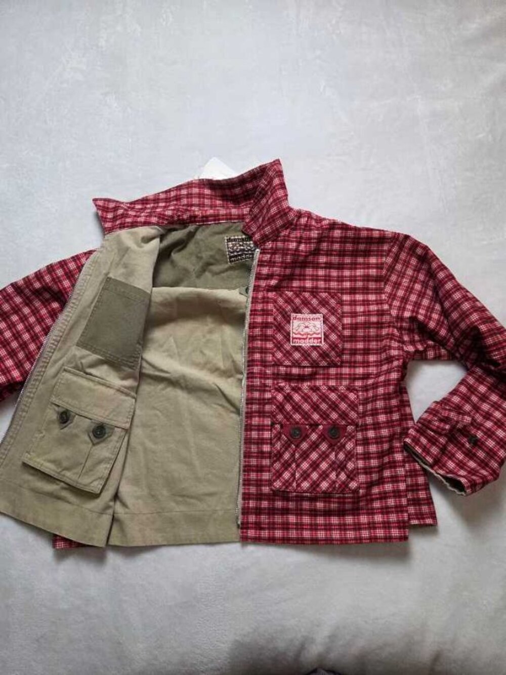 New 12 (UK 16) Damson Madder x Anthropologie reversible Marcelle barn jacket - Picture 8 of 13
